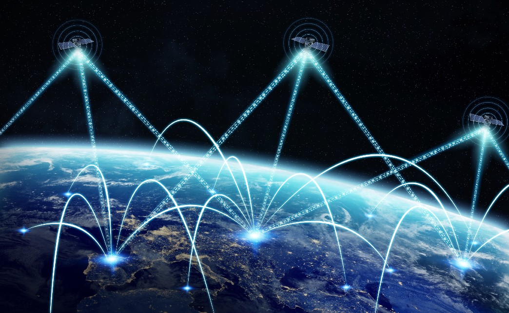 Global, Network, Satellite, Data Exchange